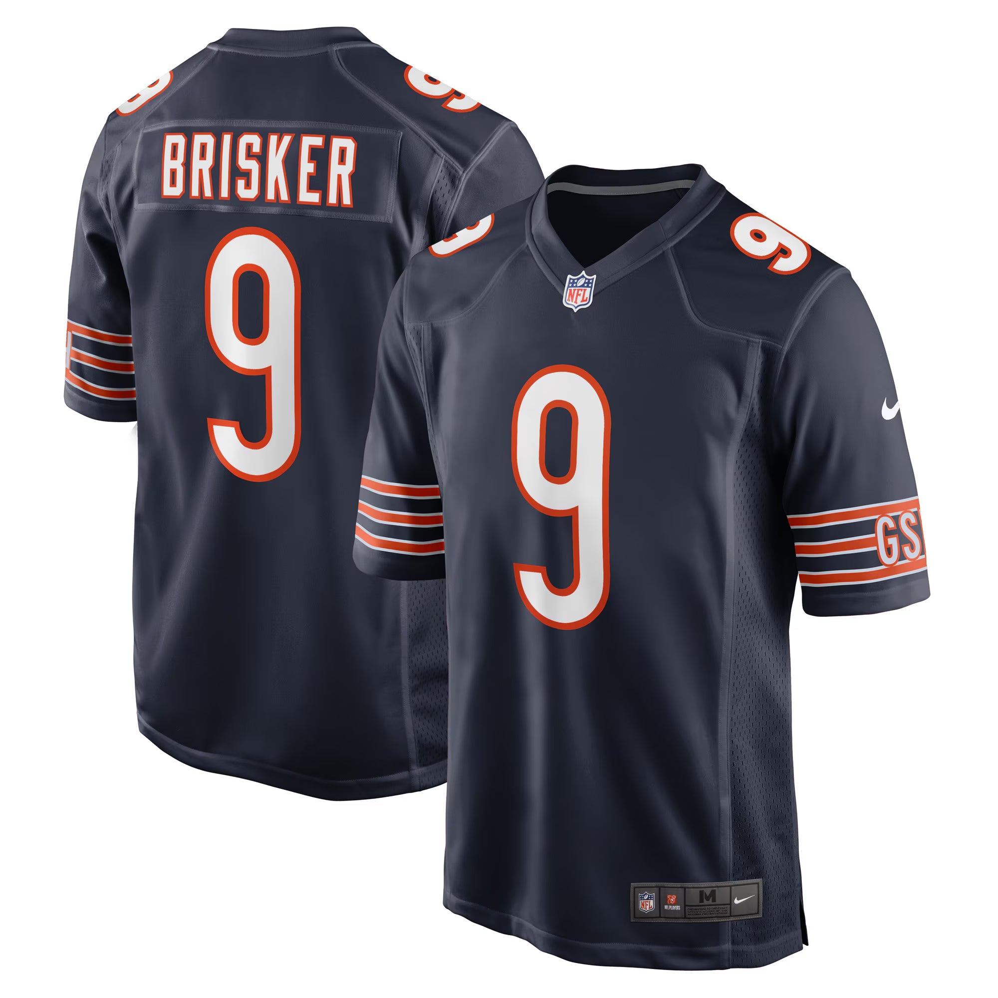Chicago Bears Jaquan Brisker Navy Game Player Jersey