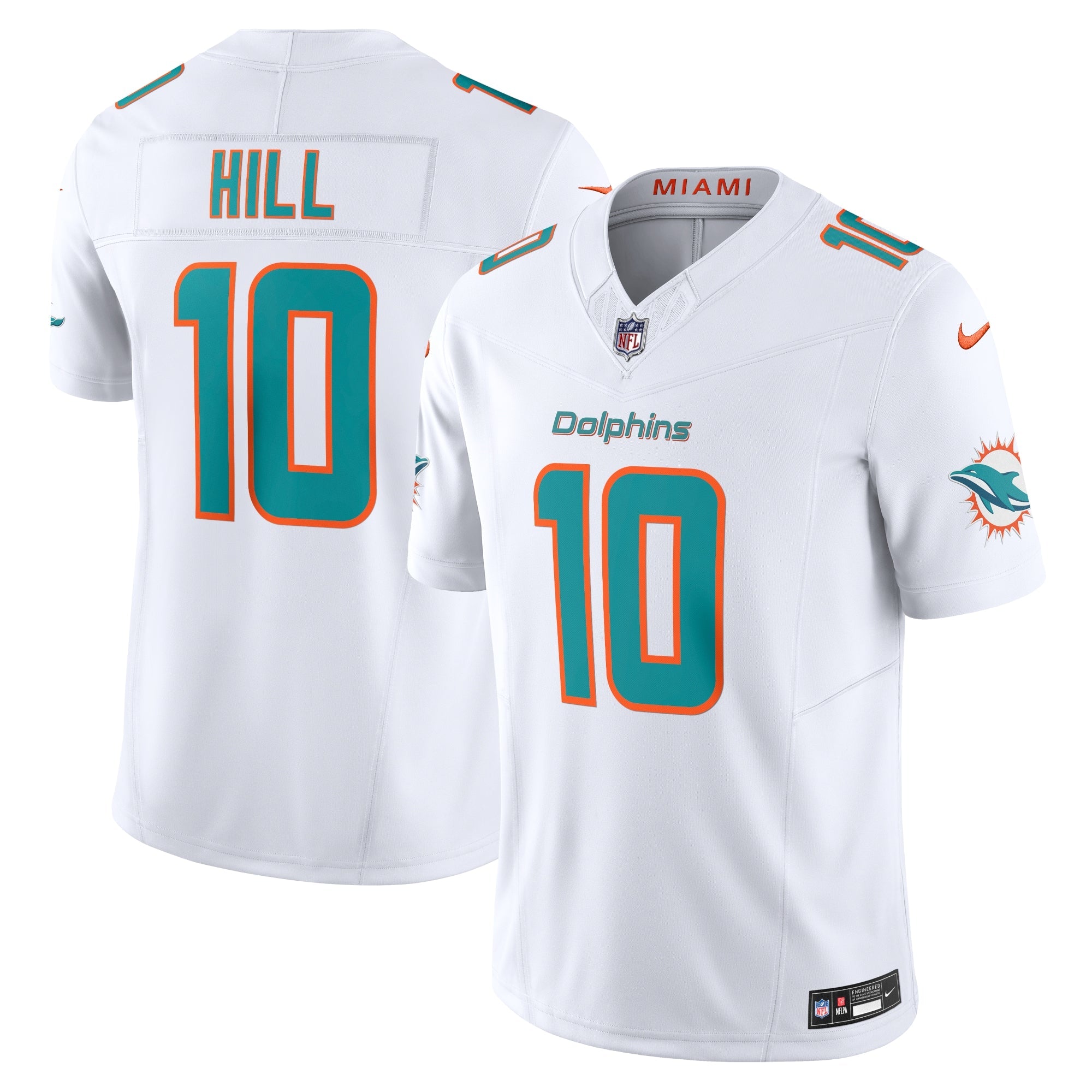 Miami Dolphins Tyreek Hill White Vapor F.U.S.E. Limited Jersey