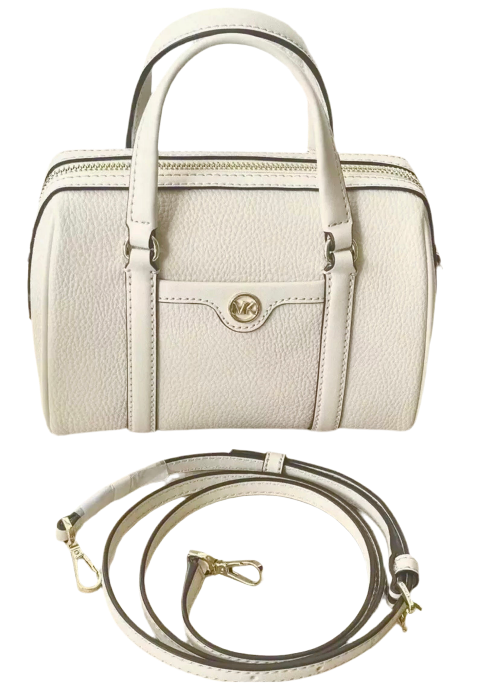 NWT Michael Kors Leather Small Duffle Crossbody Handbag