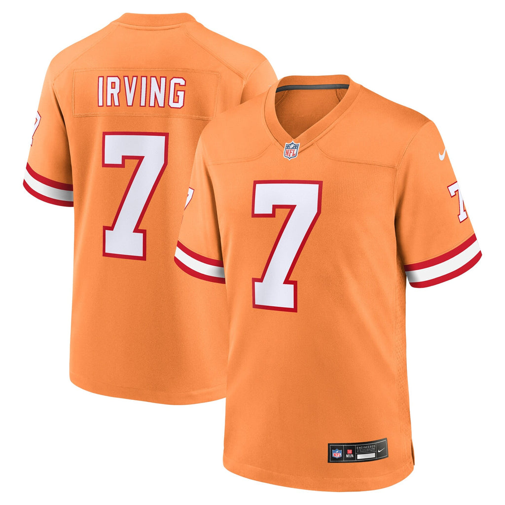 Tampa Bay Buccaneers Bucky Irving Orange Alternate Game Jersey