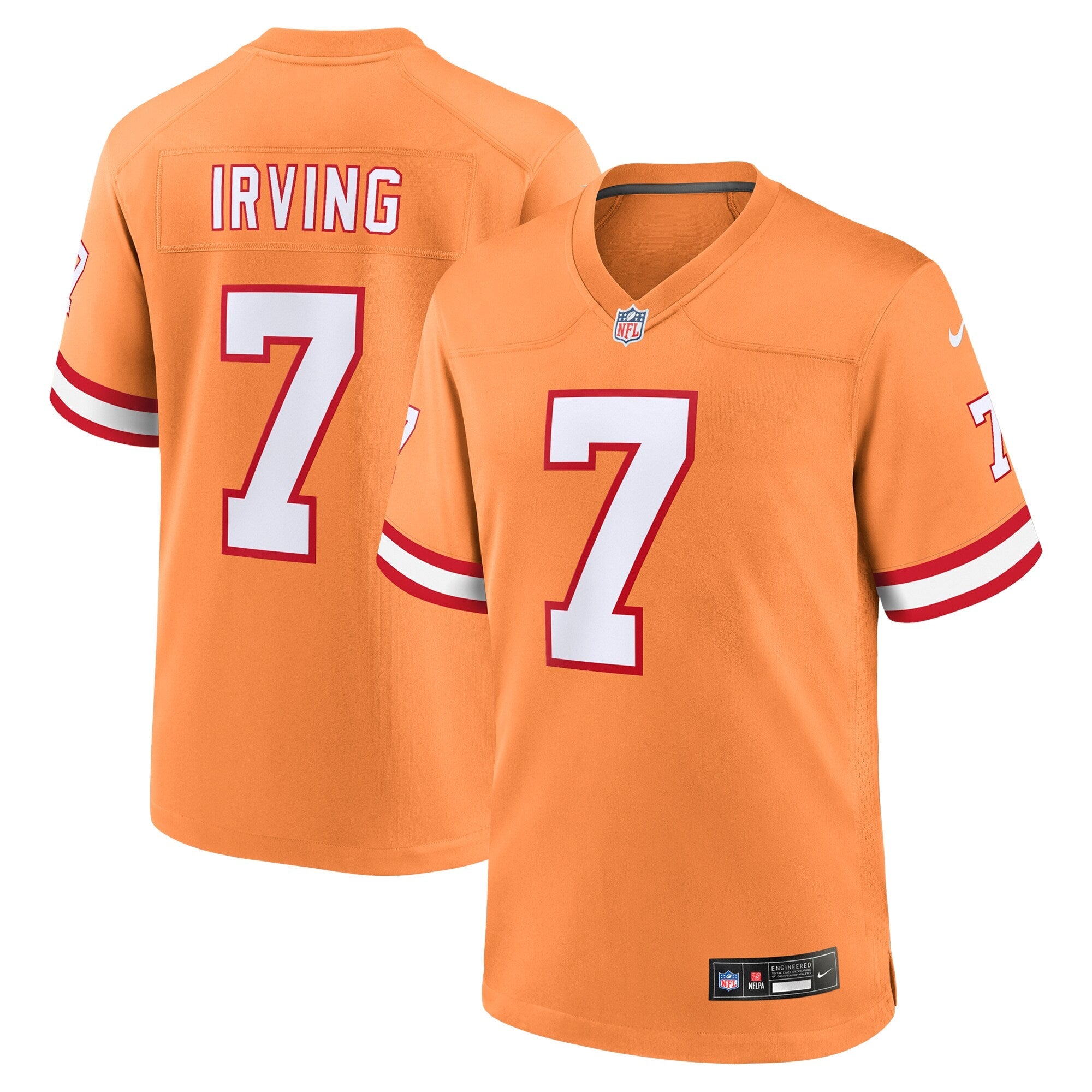 Tampa Bay Buccaneers Bucky Irving Orange Alternate Game Jersey