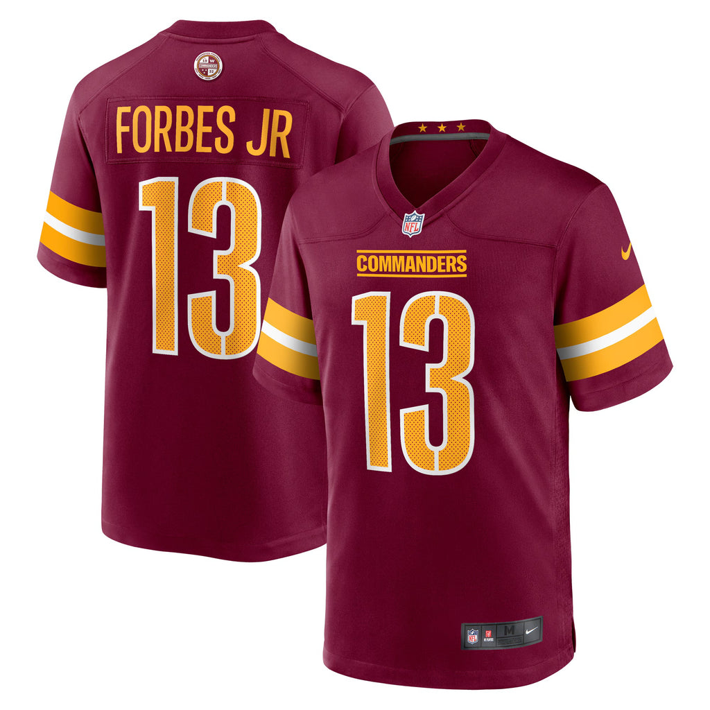Washington Commanders Emmanuel Forbes Jr. Burgundy Game Jersey