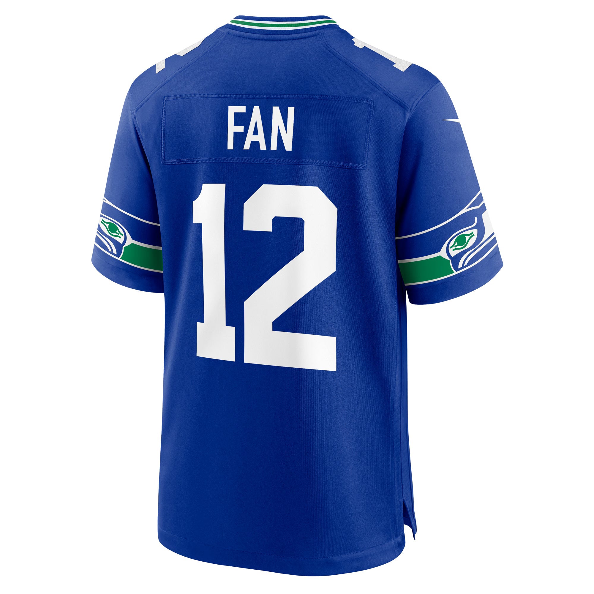 Seattle Seahawks 12s Royal Throwback Player Game Jersey