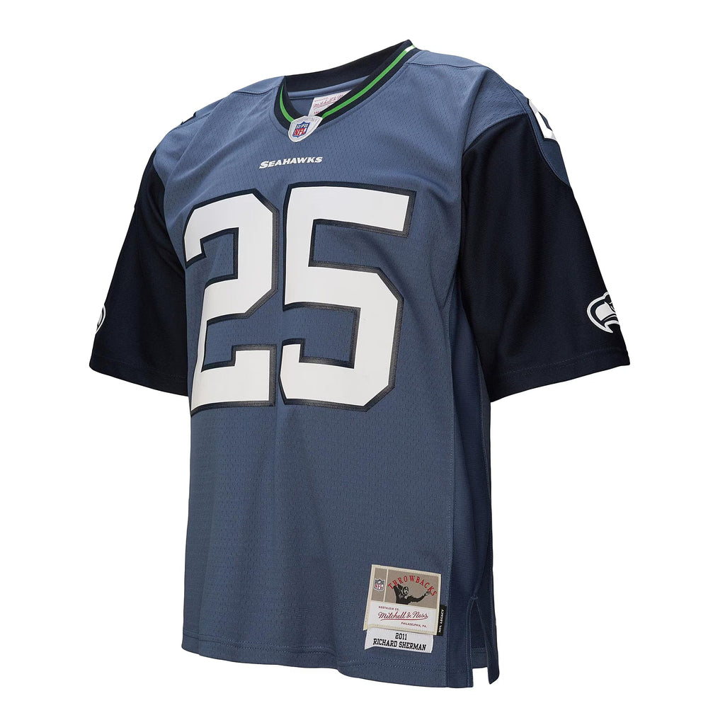 Seattle Seahawks Richard Sherman Mitchell & Ness Blue 2011 Legacy Replica Jersey