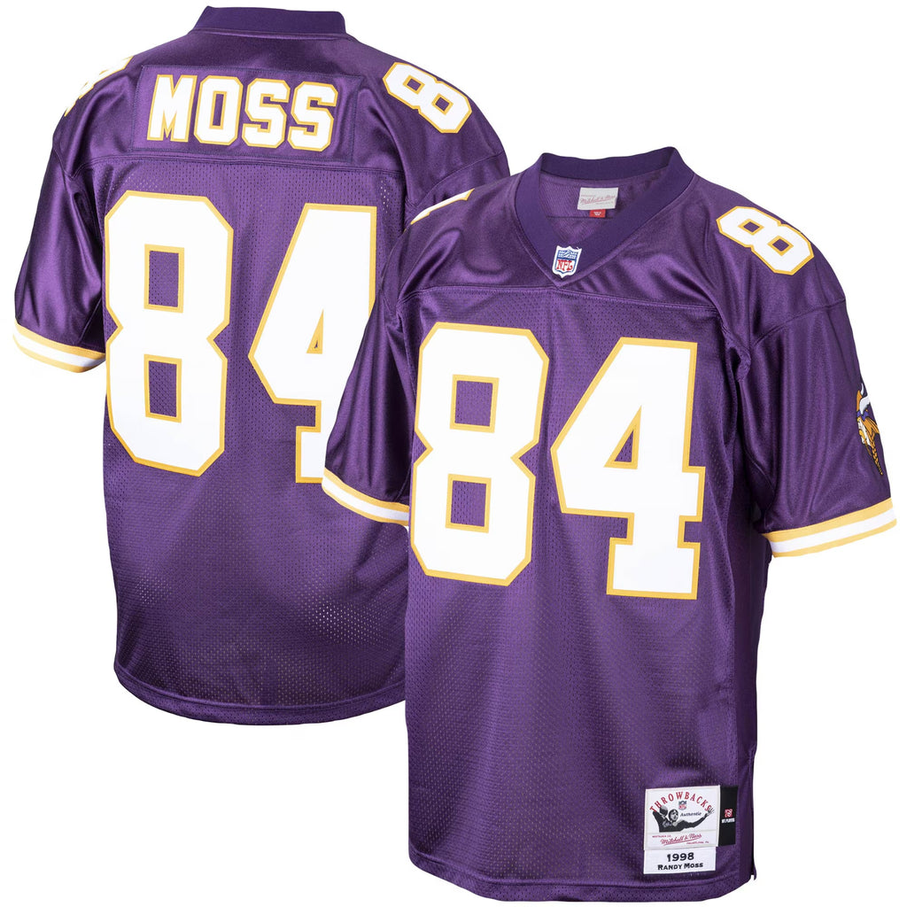 Minnesota Vikings 1998 Randy Moss Mitchell & Ness Purple Authentic Throwback Retired Player Jersey
