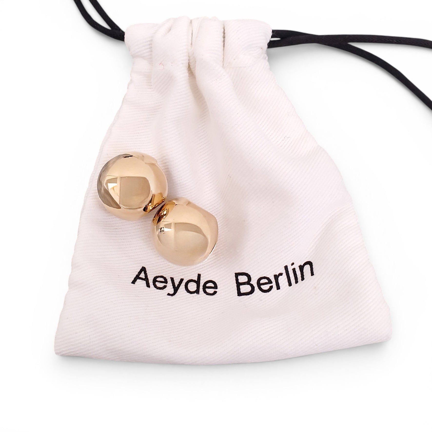 AEYDE 'ALICE SMALL' 18K GOLD PLATED EARRINGS