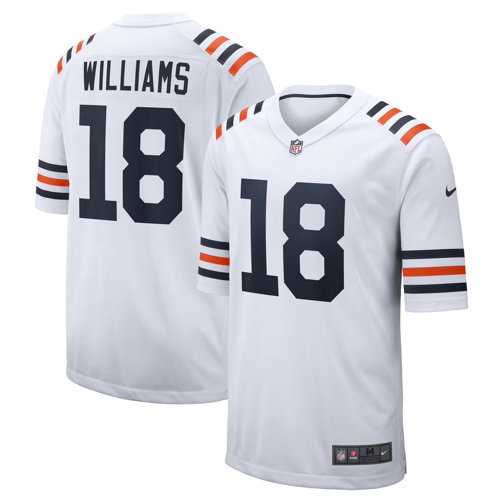 Chicago Bears Caleb Williams White 2024 NFL Draft 2nd Alternate Game Player Jersey