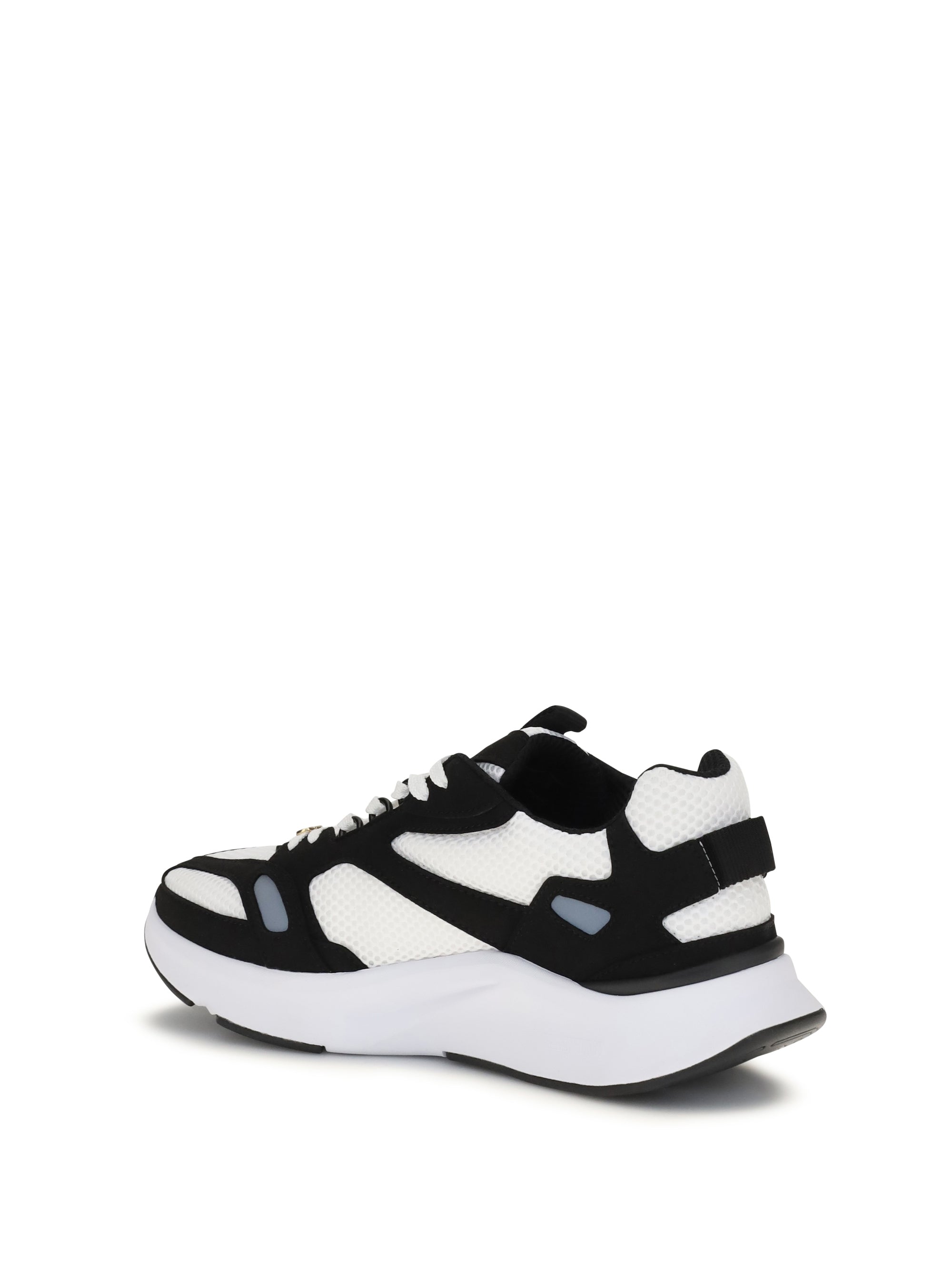 Valentino Garavani Men Demivee Mesh And Suede Sneakers