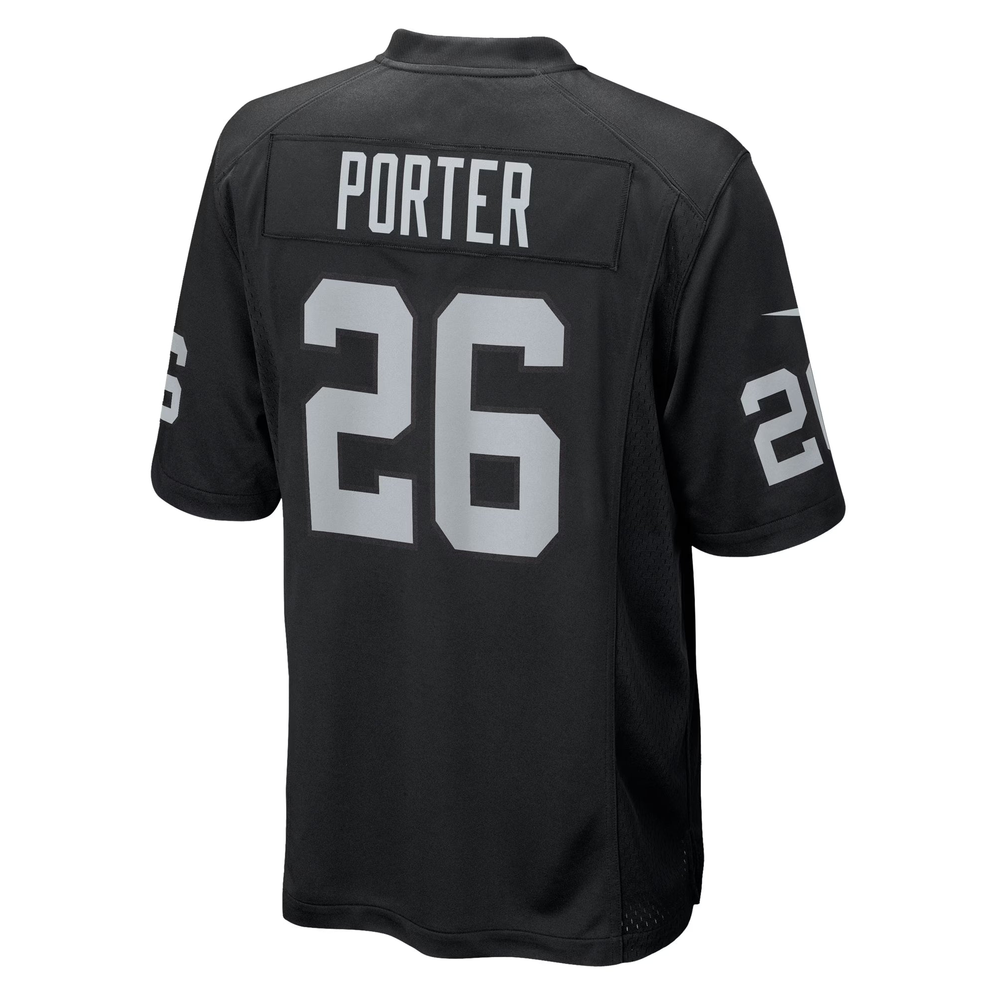 Las Vegas Raiders Darien Porter Black Team Game Jersey