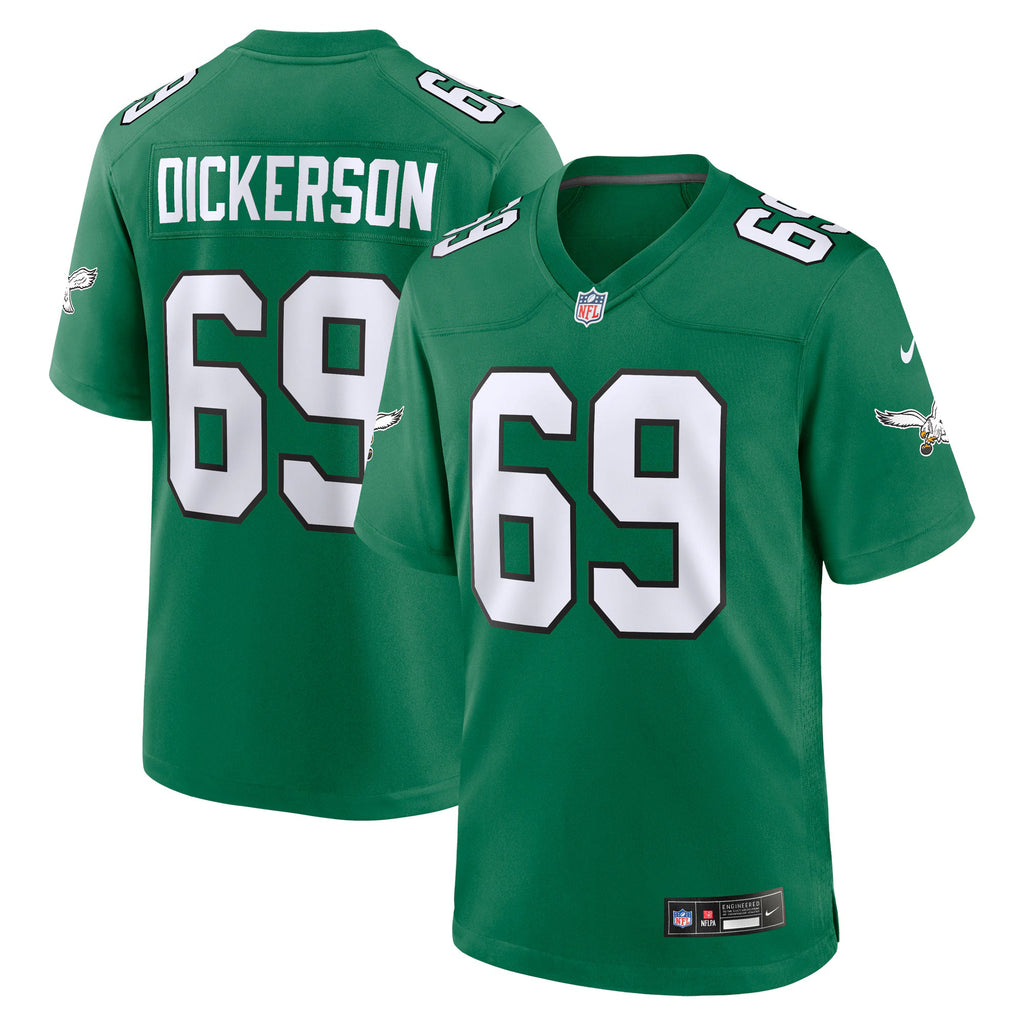 Philadelphia Eagles Landon Dickerson Kelly Green Alternate Game Jersey
