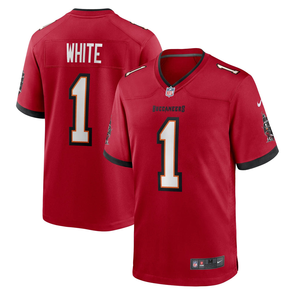 Tampa Bay Buccaneers Rachaad White Red Game Player Jersey