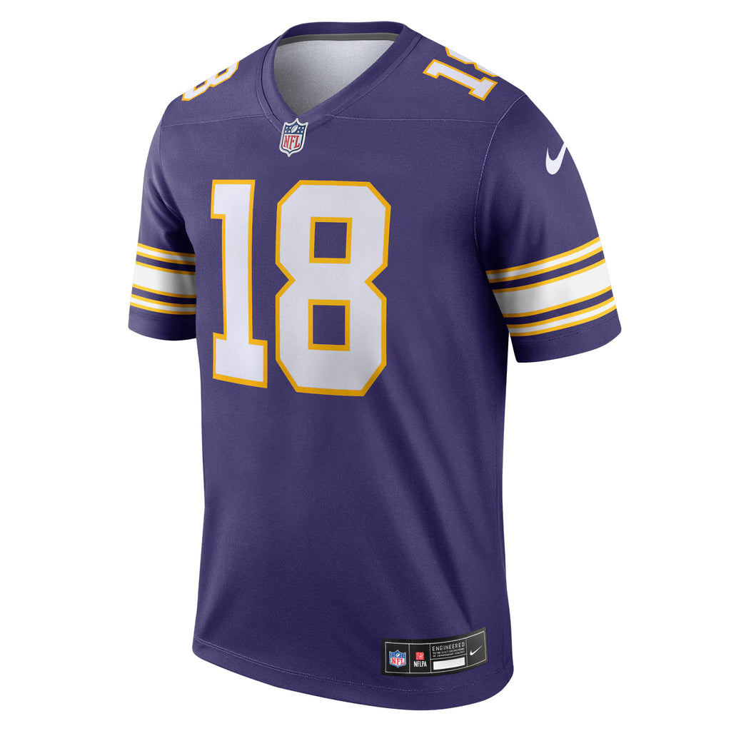 Minnesota Vikings Justin Jefferson Purple Legend Player Performance Top