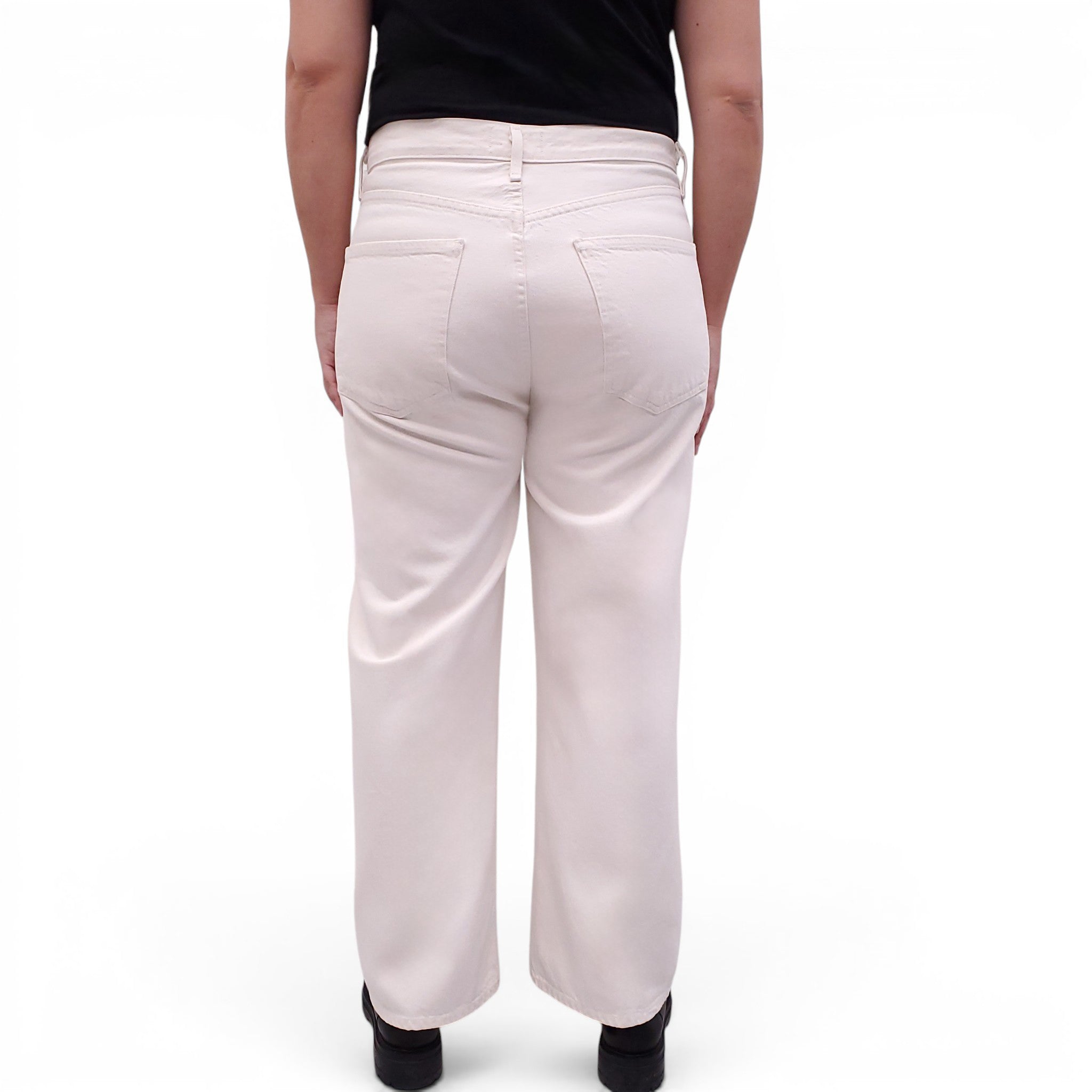 AGOLDE CREAM ‘REN’ JEANS - SIZE 31