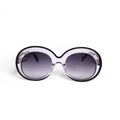 ALAÏA BLACK AND CLEAR CONTRAST LUCITE SUNGLASSES