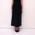 ALAÏA BLACK LONG SKIRT - SIZE 42