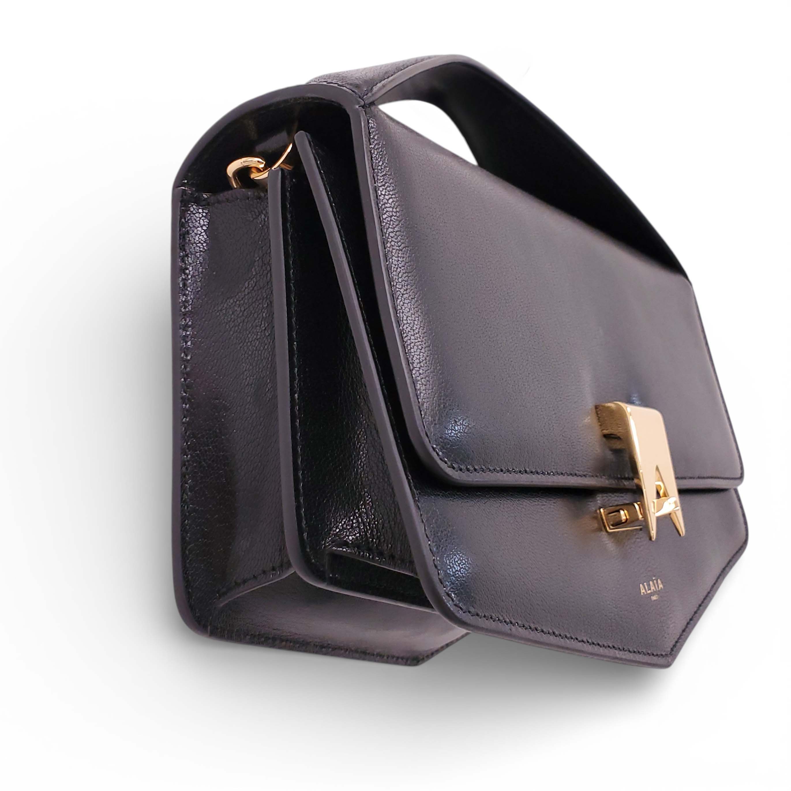 ALAÏA 'LE PAPA' LEATHER CROSSBODY BAG