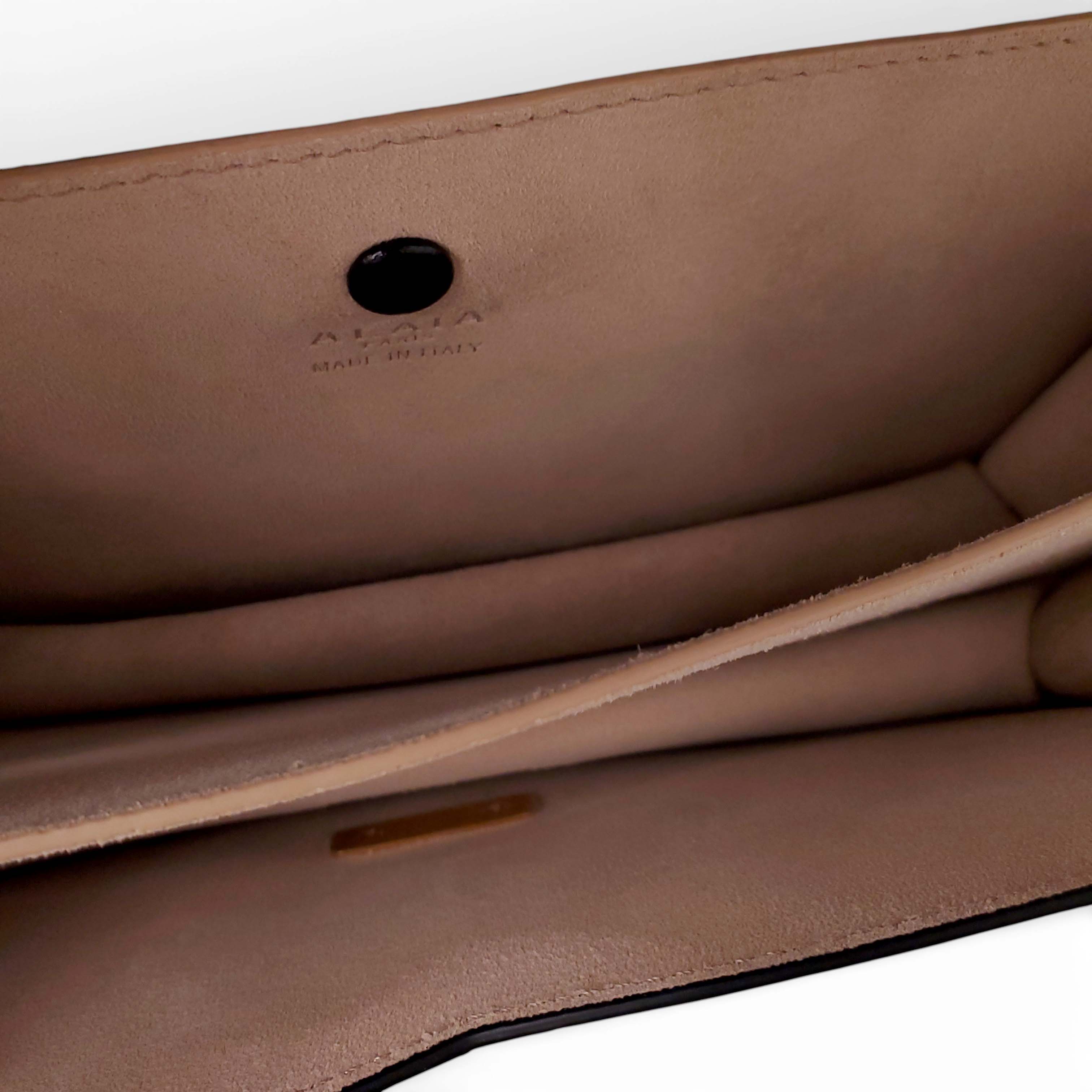ALAÏA 'LE PAPA' LEATHER CROSSBODY BAG