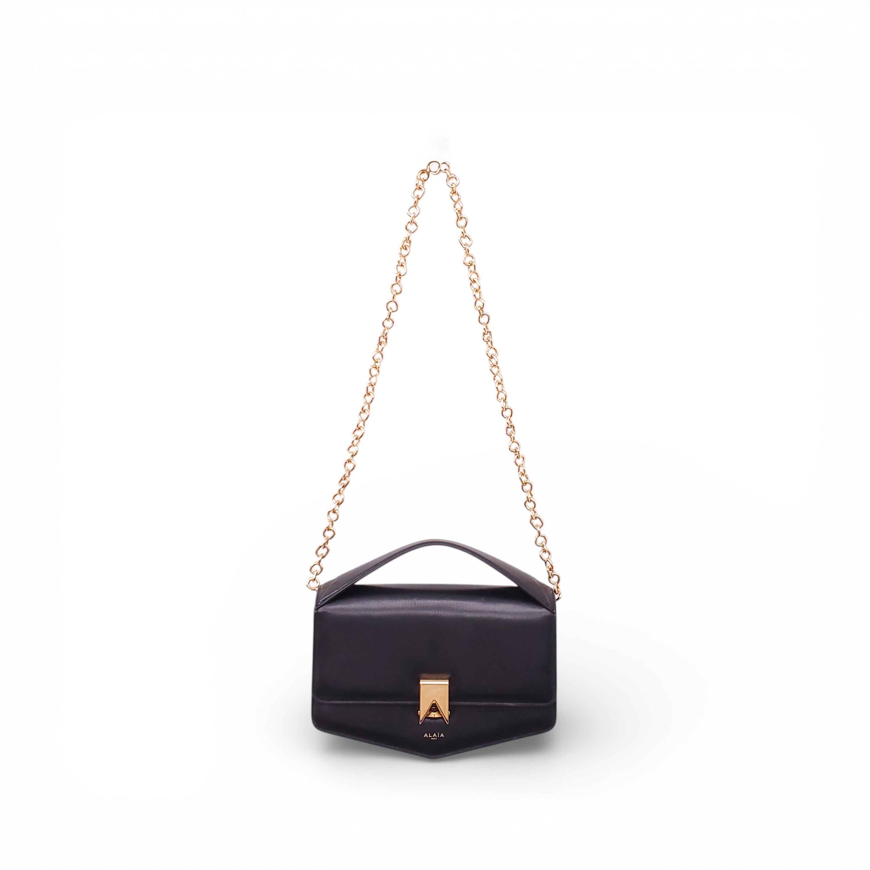 ALAÏA 'LE PAPA' LEATHER CROSSBODY BAG