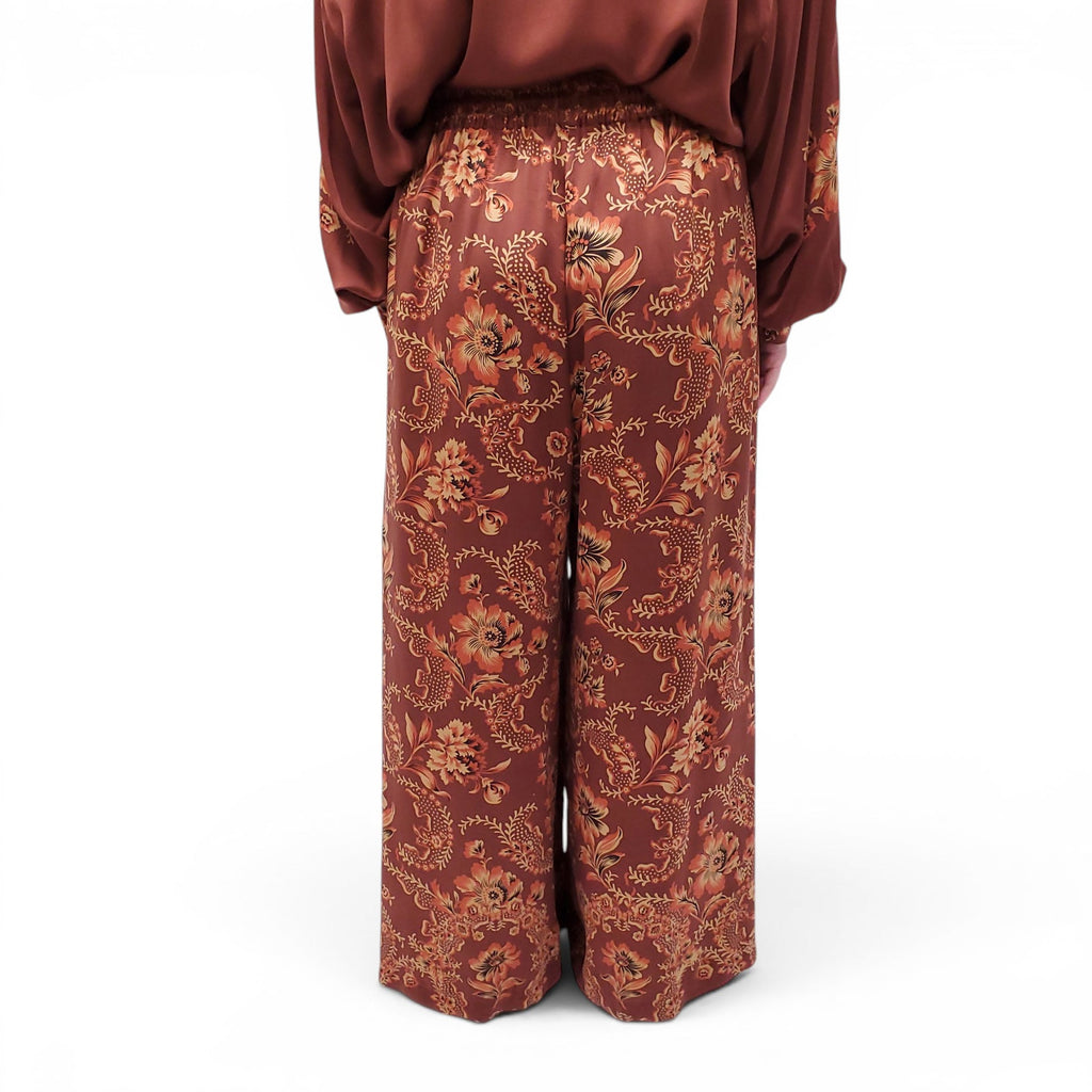 ALEMAIS COPPER FLORAL SILK SET - SIZE 12