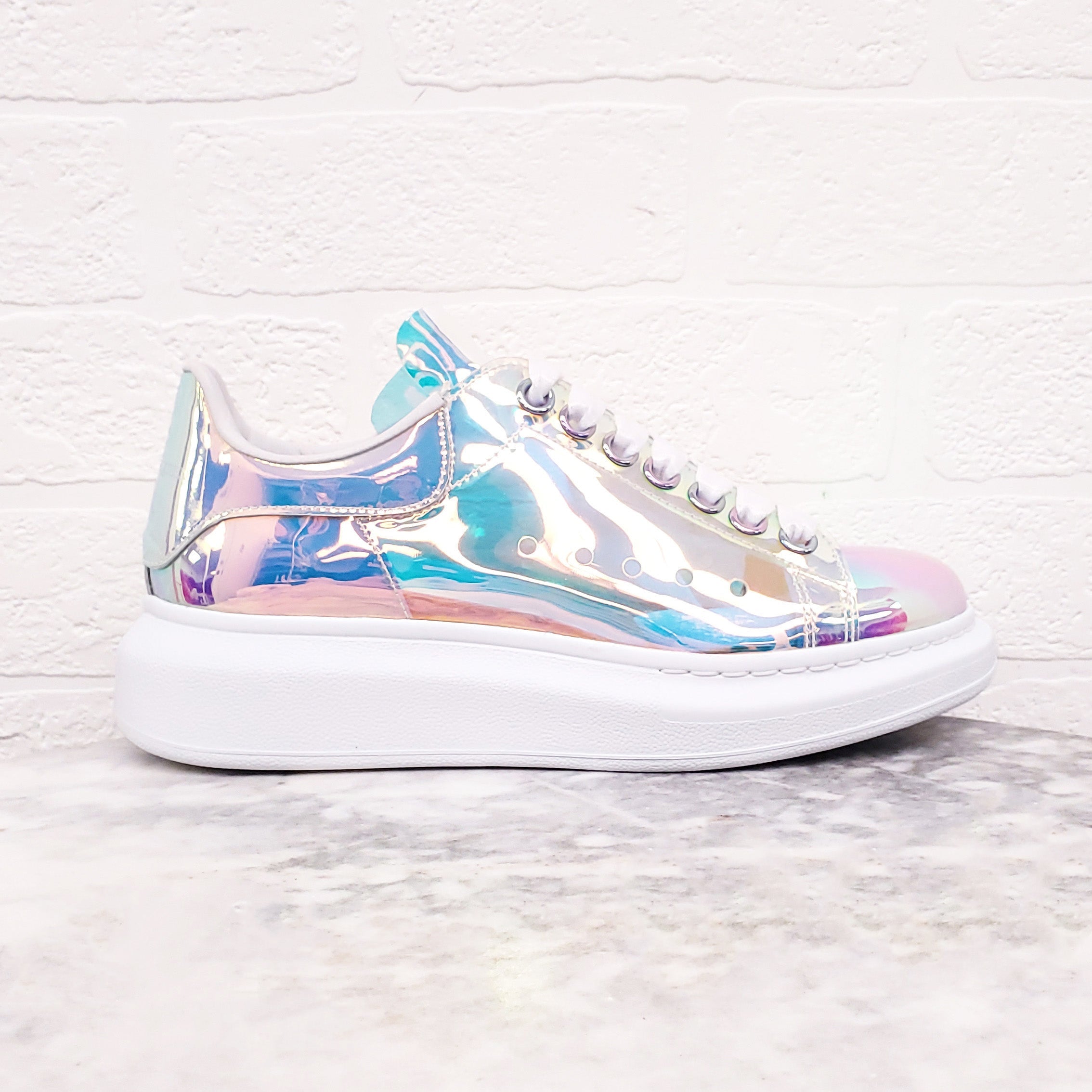 ALEXANDER MCQUEEN LUCITE SNEAKERS - SIZE 36.5