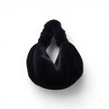 ALEXANDERWANG BLACK FAUX FUR MINI BAG WITH CRYSTAL LOGO DETAIL