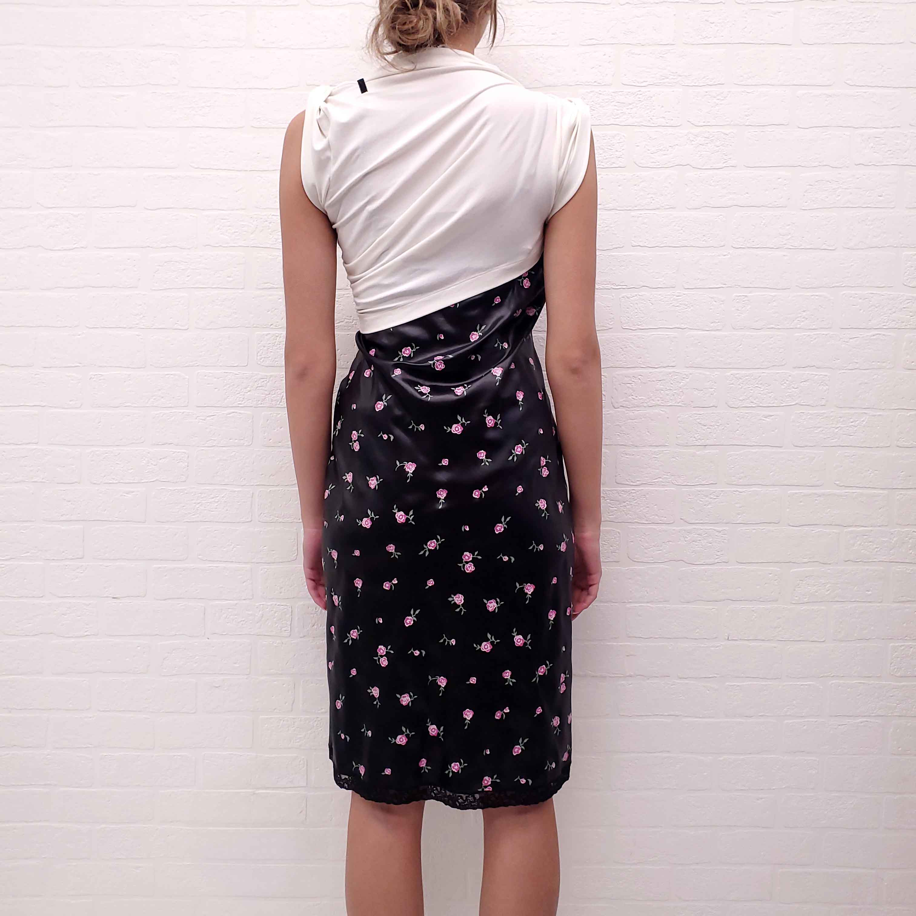 ALEXANDER WANG SHORT SLEEVE FLORAL SLIP DRESS - SIZE 4