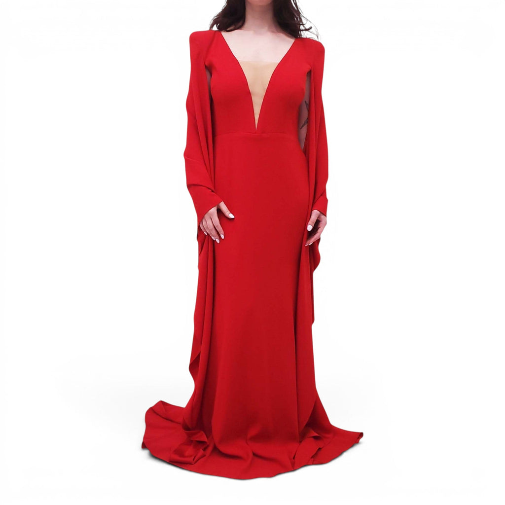 ALEX PERRY RED GOWN - SIZE 12 US (SIZE 16 UK)