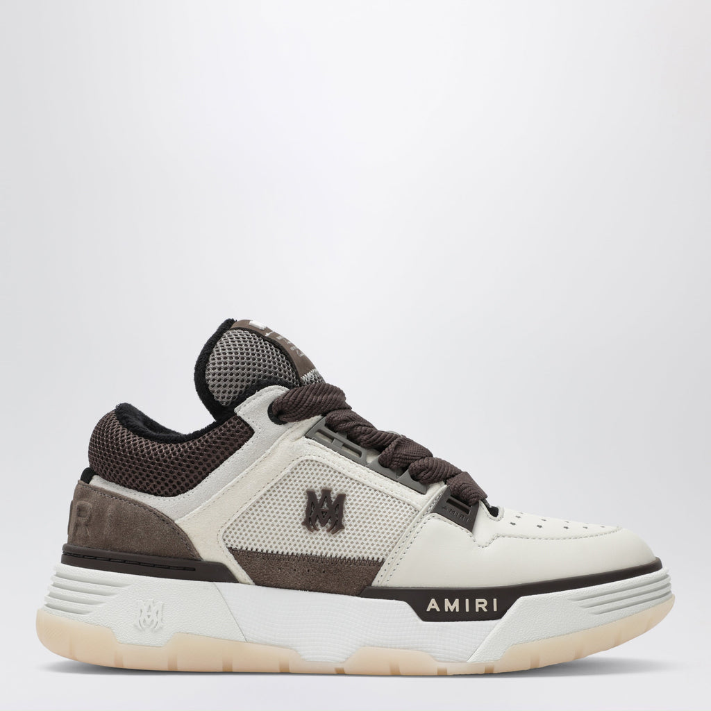 Amiri Ma-1 Leather Sneakers In Brown Men