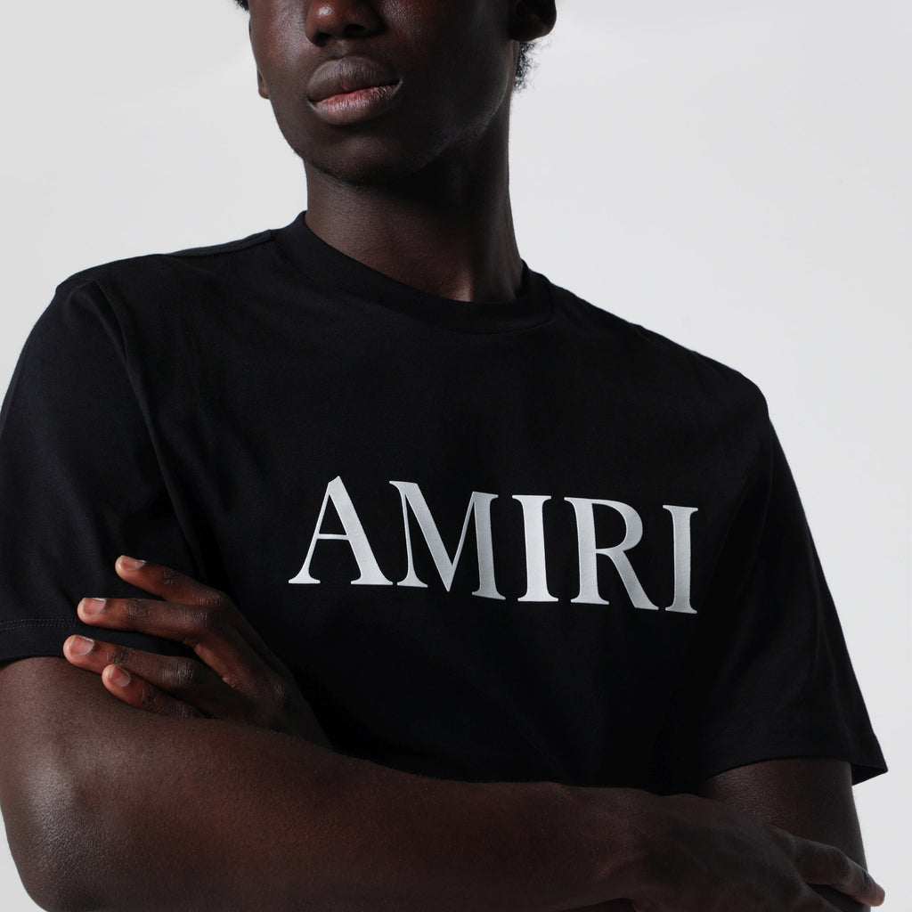 Amiri Black T-Shirt With Logo Print Men