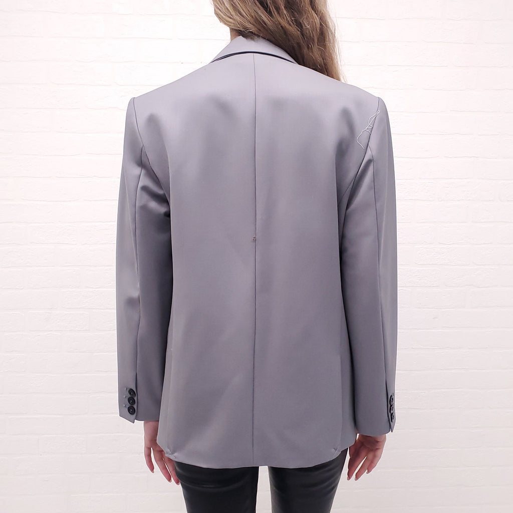 ANINE BING GREY OVERSIZED BLAZER - SIZE S