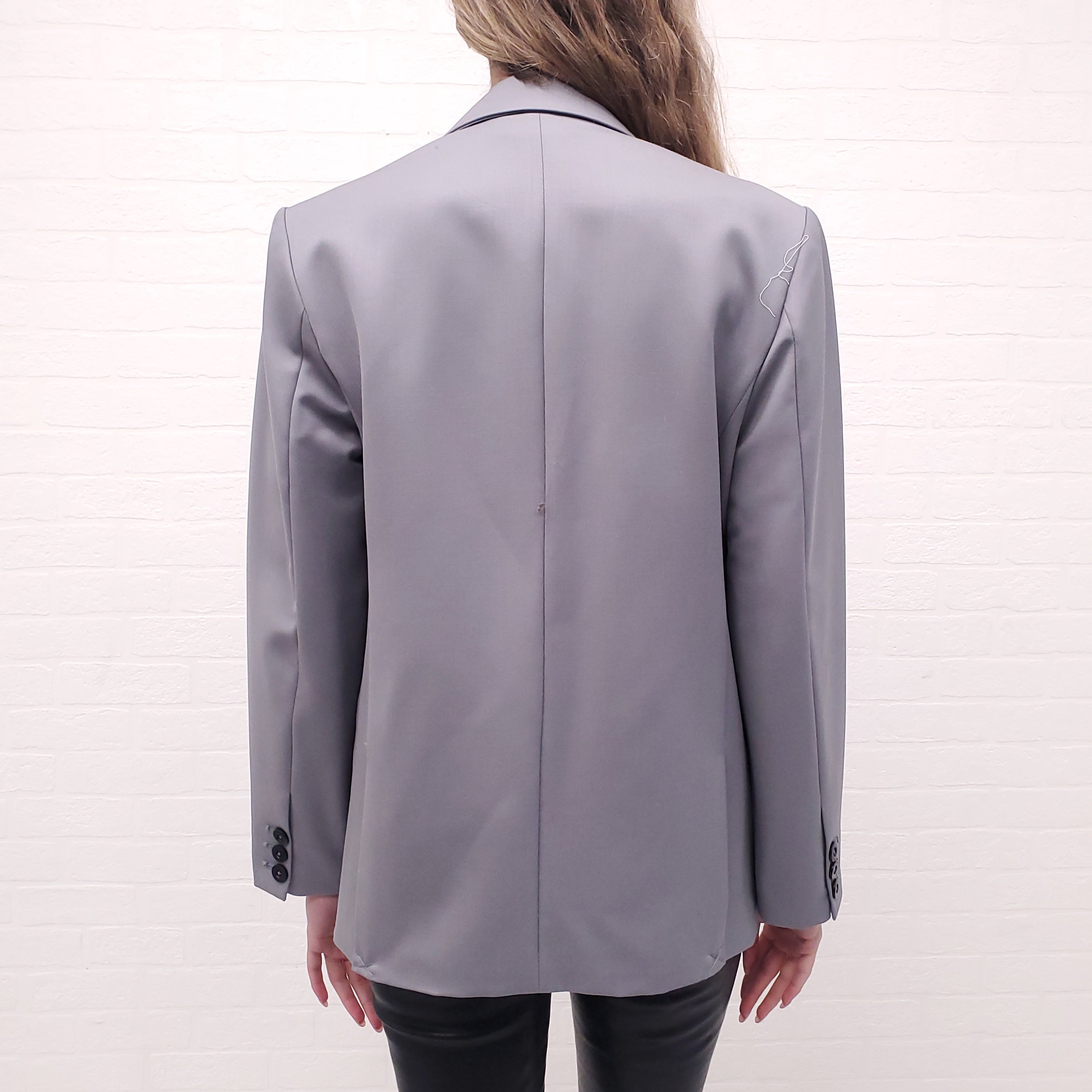ANINE BING GREY OVERSIZED BLAZER - SIZE S