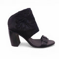 ANN DEMEULEMEESTER BLACK SANDALS - SIZE 40