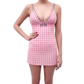 AREA PINK DECO BOW MINI DRESS - SIZE 2