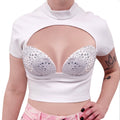 AREA WHITE CRYSTAL MUSSEL CUP T-SHIRT - SIZE M