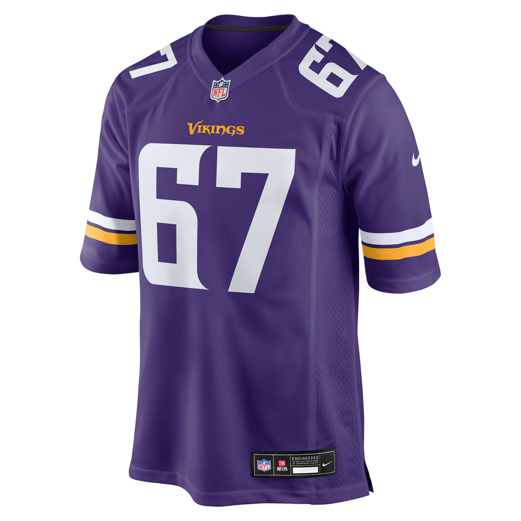 Minnesota Vikings Justin Skule Purple Team Game Jersey