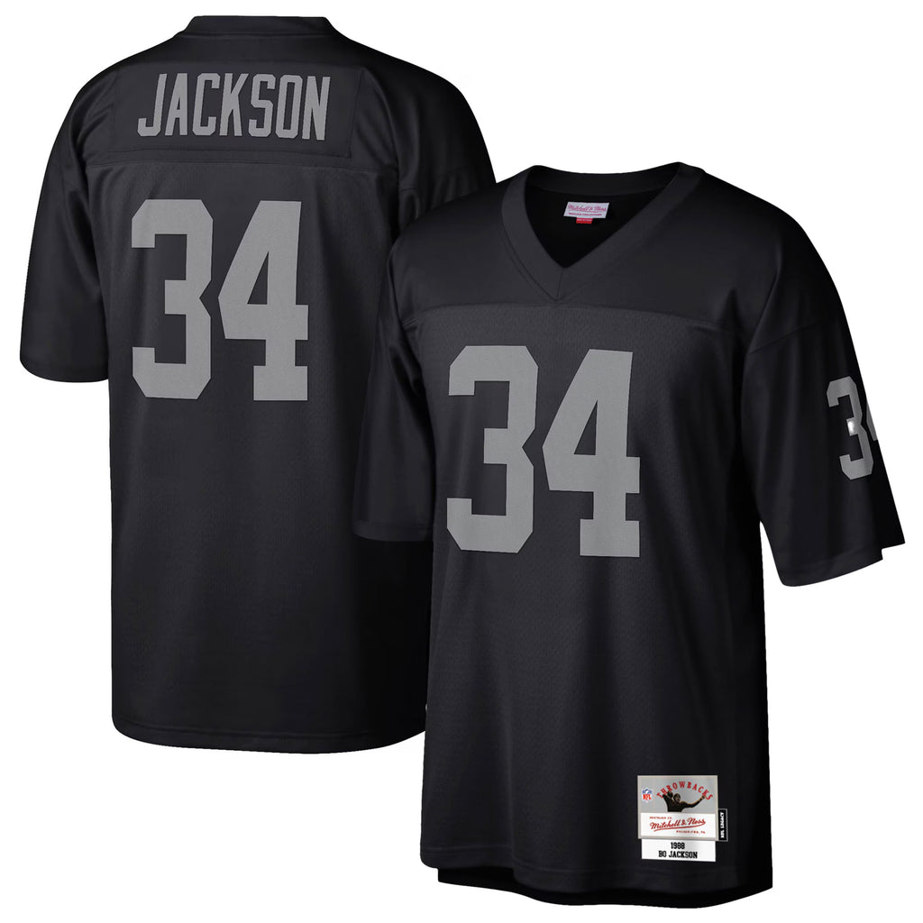 Las Vegas Raiders Bo Jackson Mitchell & Ness Black Legacy Replica Jersey