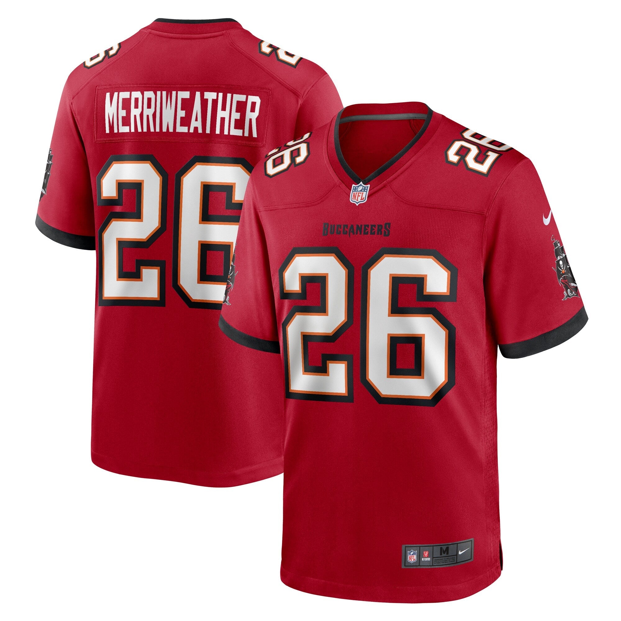 Tampa Bay Buccaneers Kaevon Merriweather Red Game Jersey