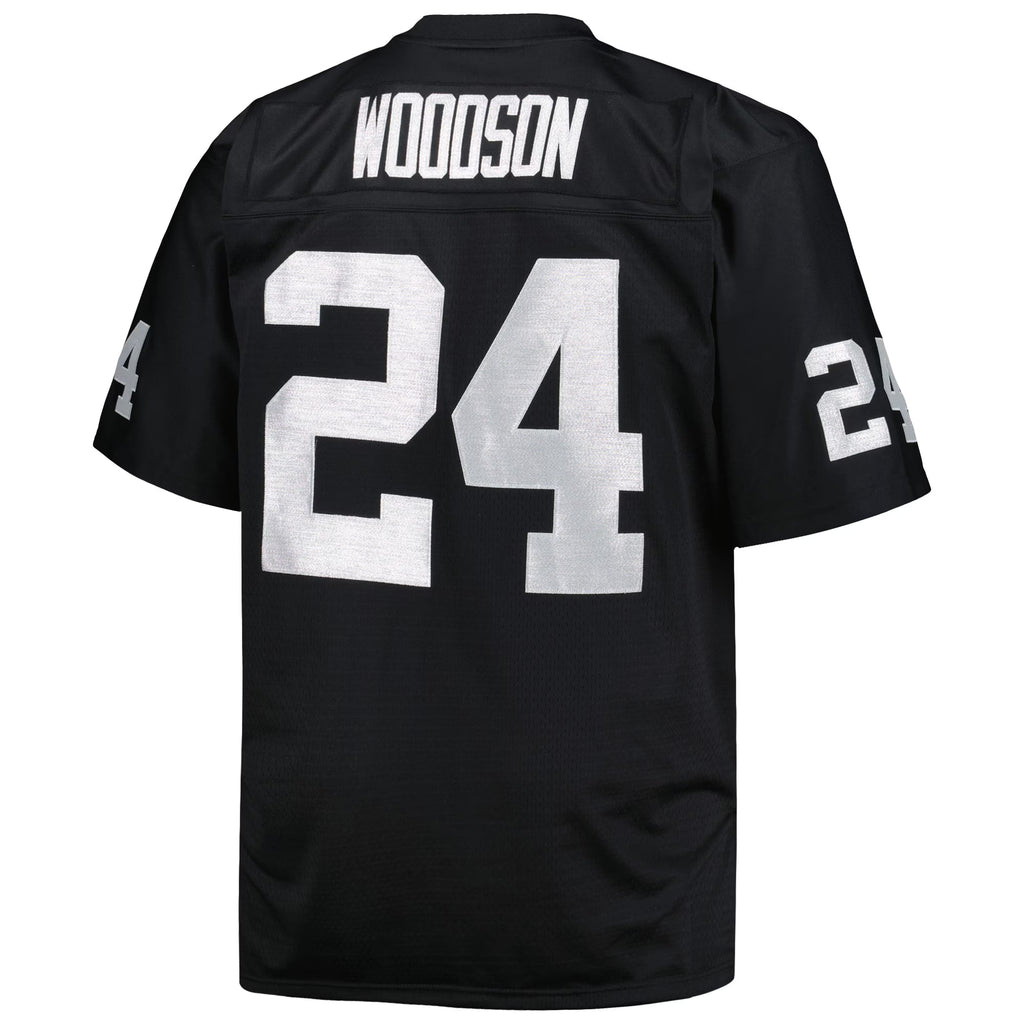 Las Vegas Raiders Charles Woodson Mitchell & Ness Black Big & Tall 1998 Retired Player Replica Jersey