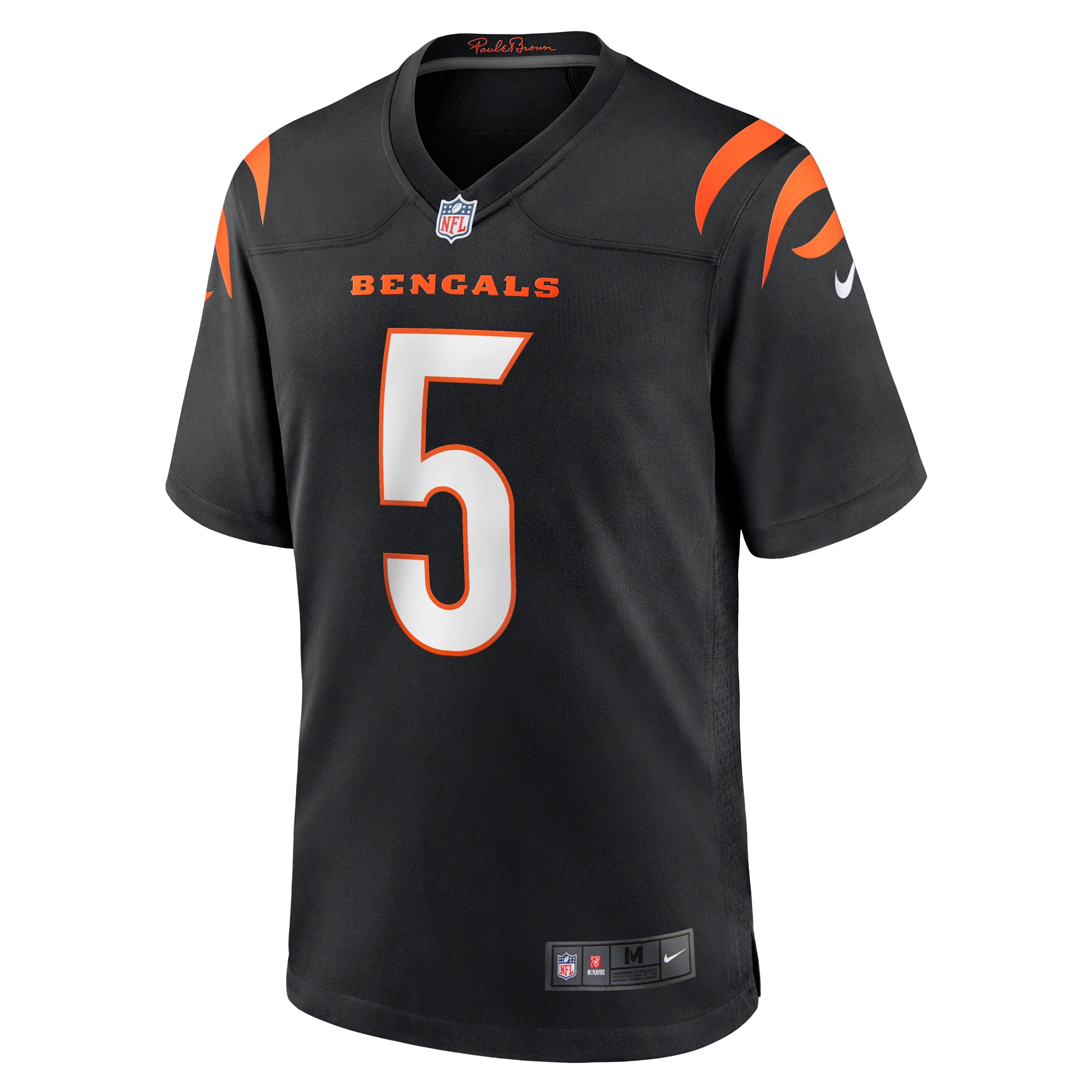 Cincinnati Bengals Tee Higgins Black Game Player Jersey