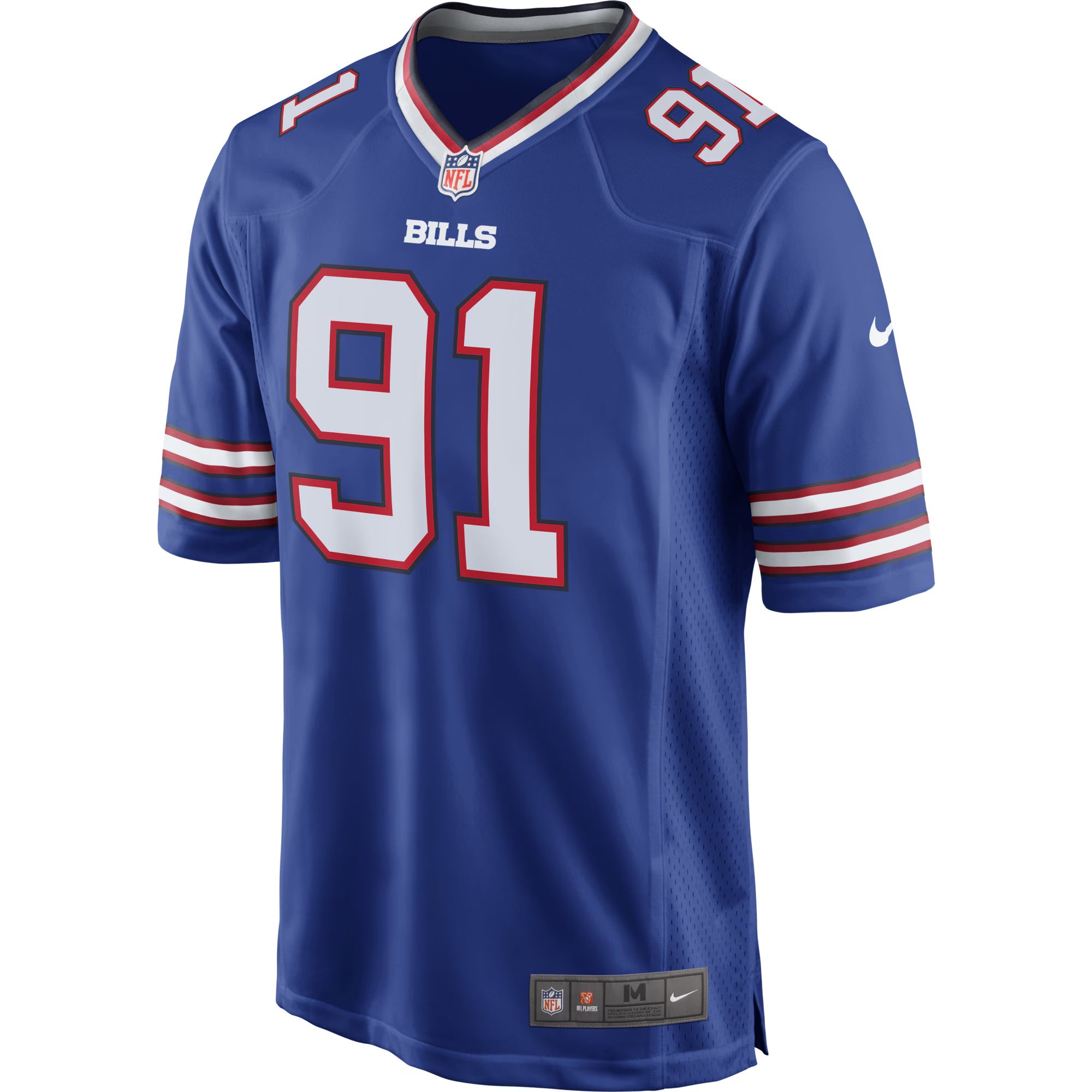 Buffalo Bills Ed Oliver Royal Team Game Player Jersey