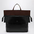Loewe Large Switch Tote Bag In Black/Espresso Leather And Suede Men