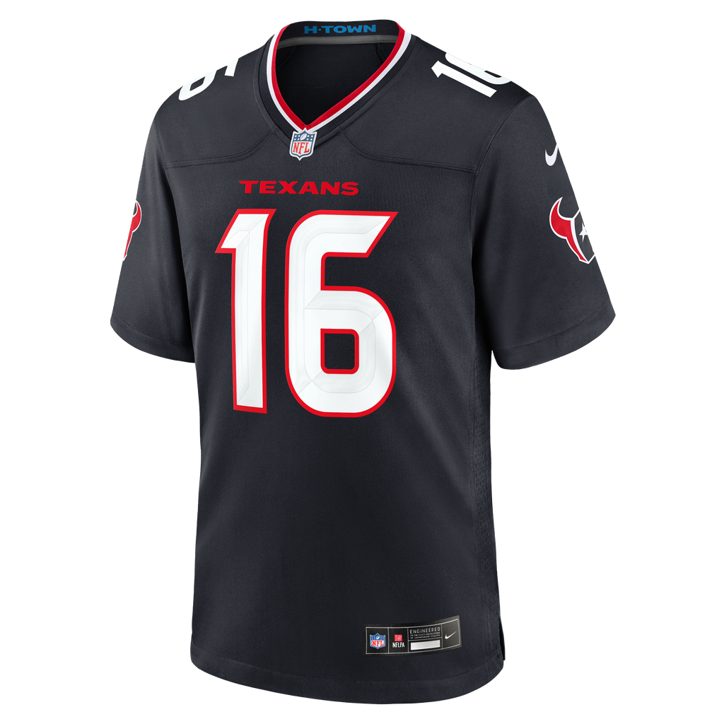 Houston Texans Quintez Cephus Navy Team Game Jersey
