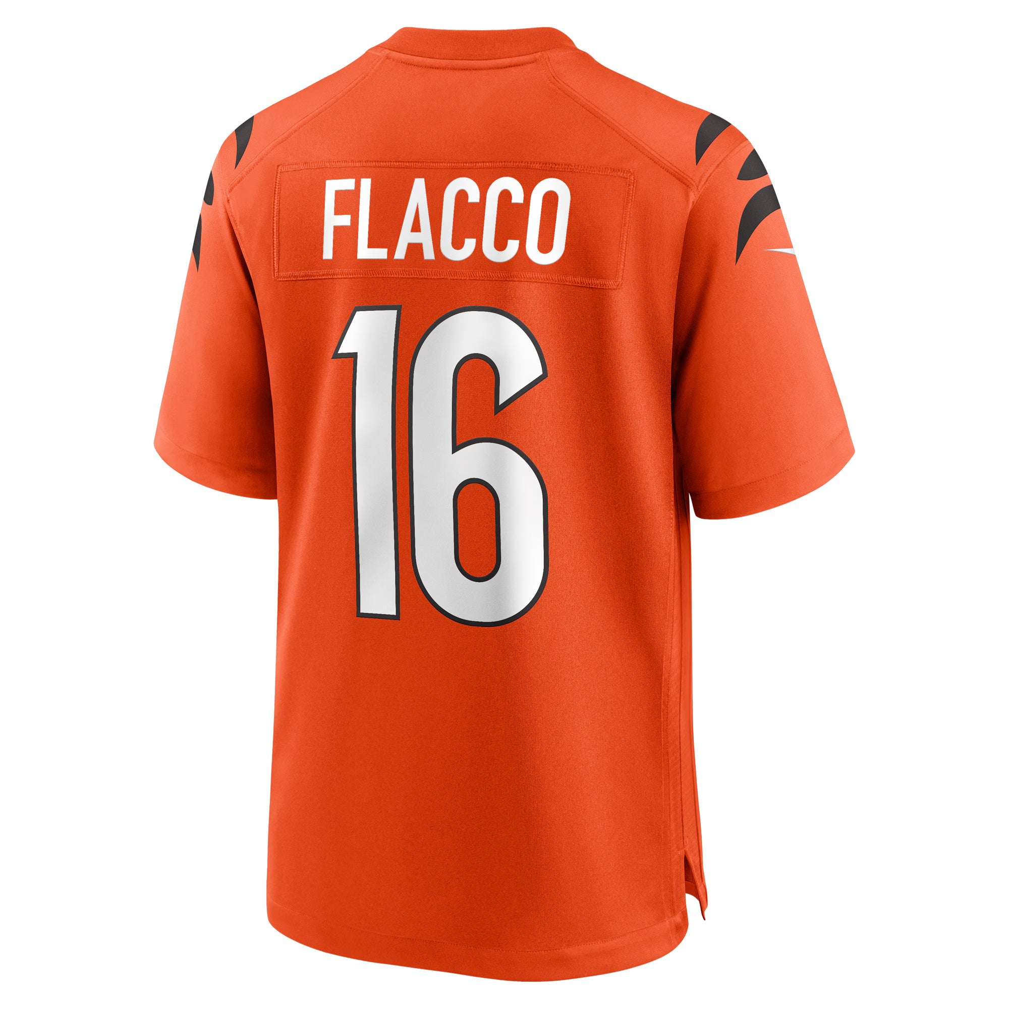 Cincinnati Bengals Joe Flacco Orange Alternate Game Jersey