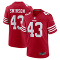 San Francisco 49ers Messiah Swinson Scarlet Team Game Jersey