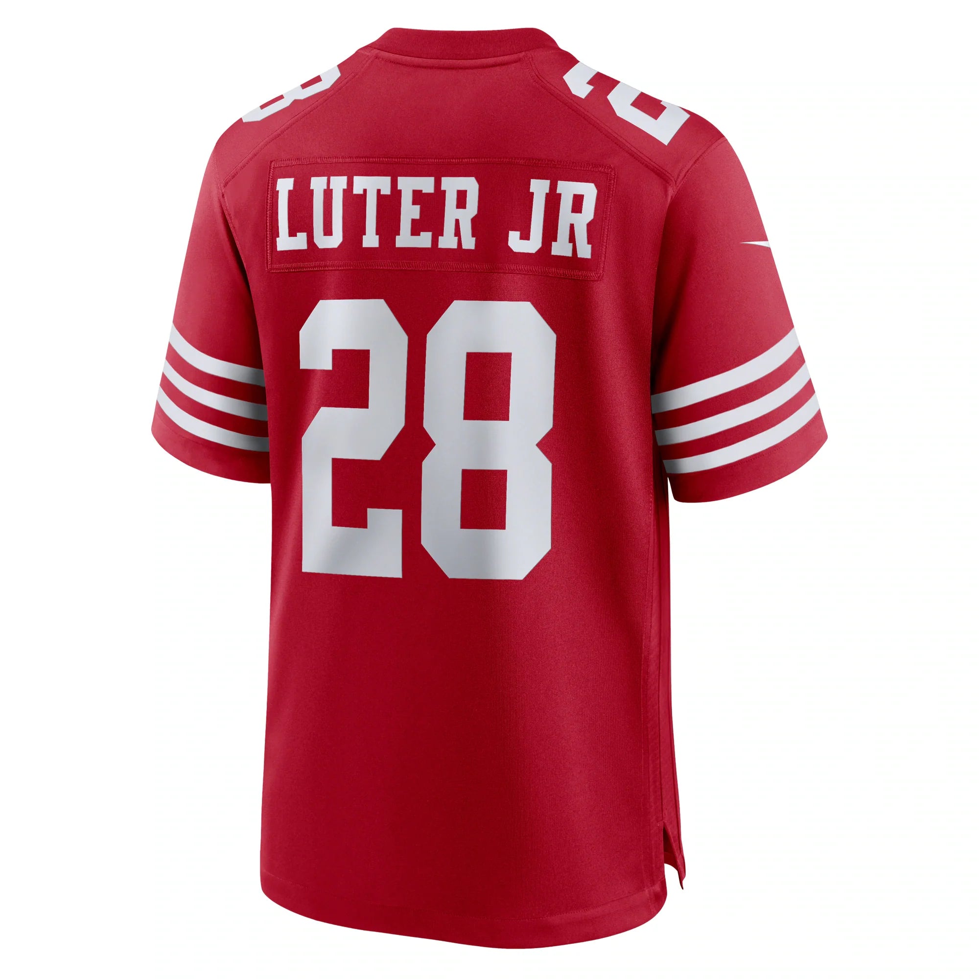 San Francisco 49ers Darrell Luter Jr. Scarlet Game Jersey
