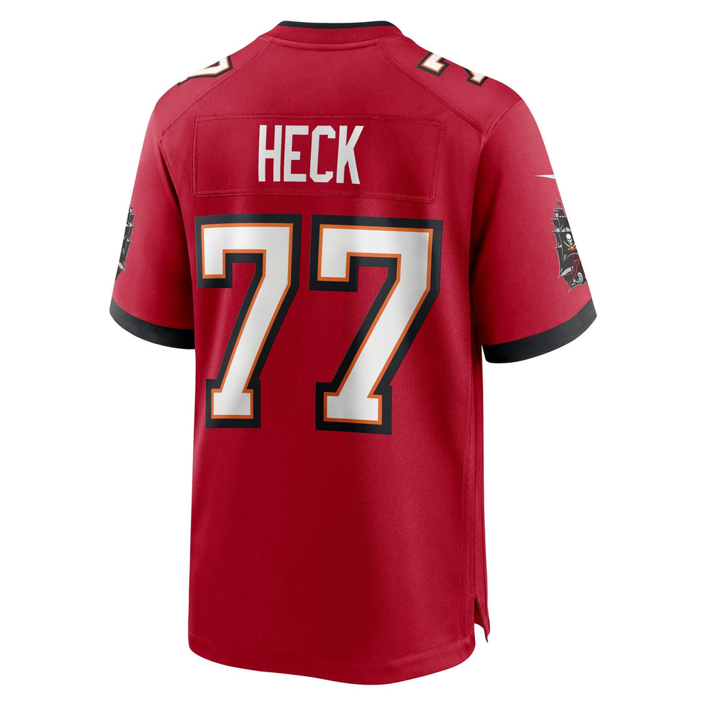 Tampa Bay Buccaneers Charlie Heck Red Team Game Jersey