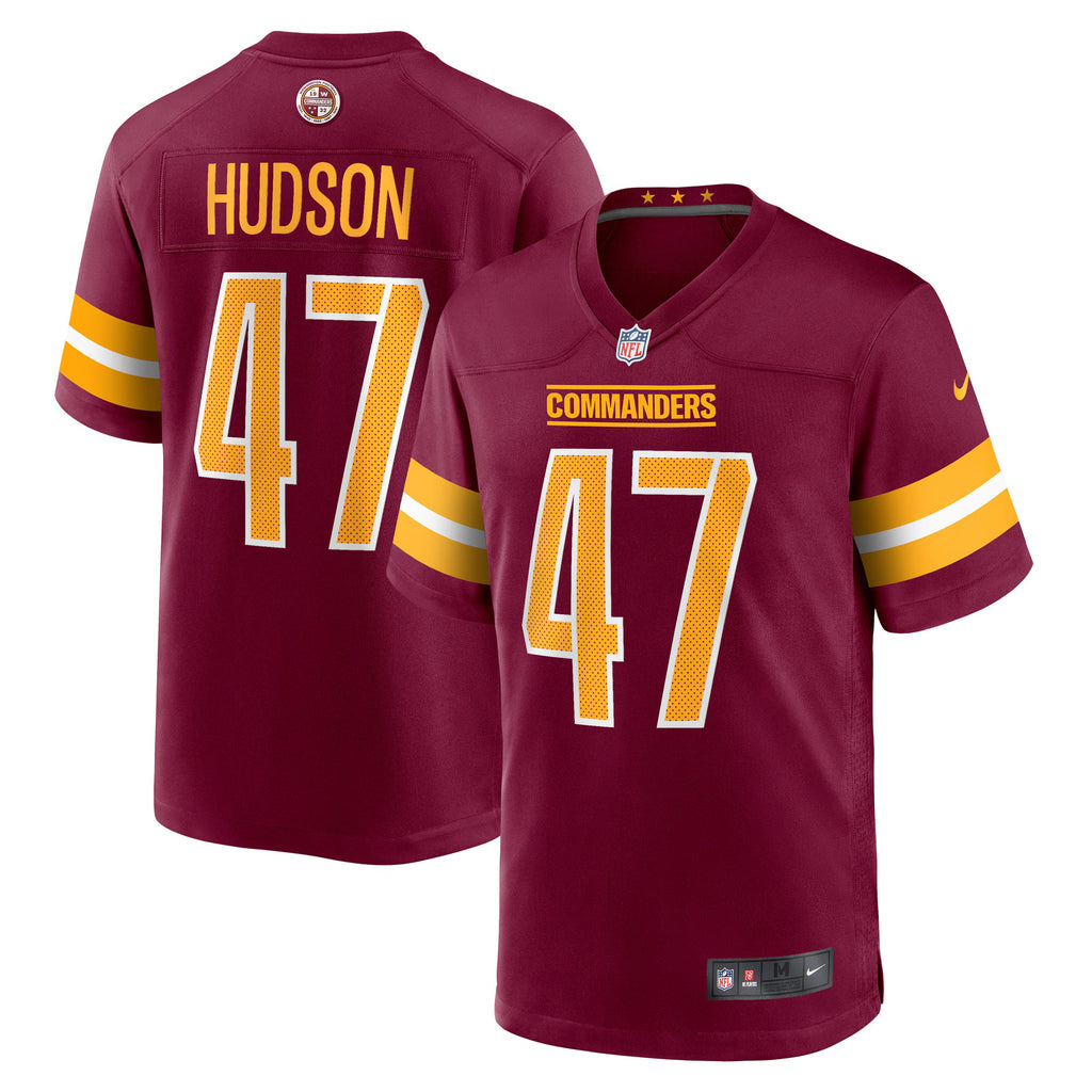 Washington Commanders Khaleke Hudson Burgundy Game Jersey