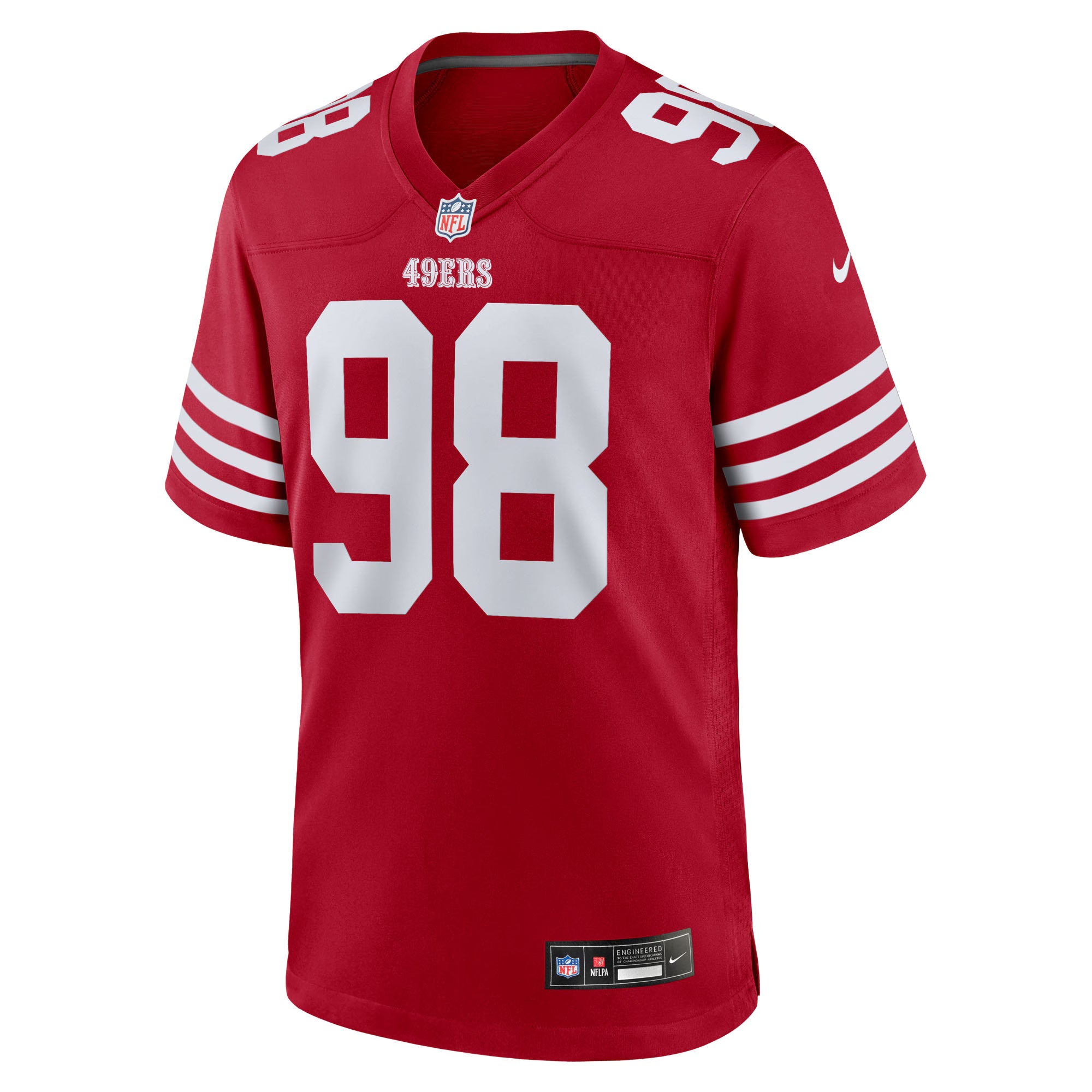 San Francisco 49ers Mykel Williams Scarlet 2025 NFL Draft First Round Pick Game Jersey