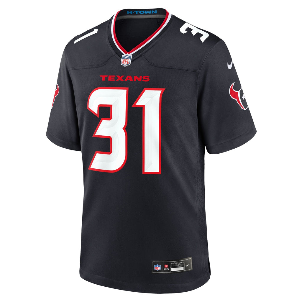 Houston Texans Dameon Pierce Navy Game Jersey