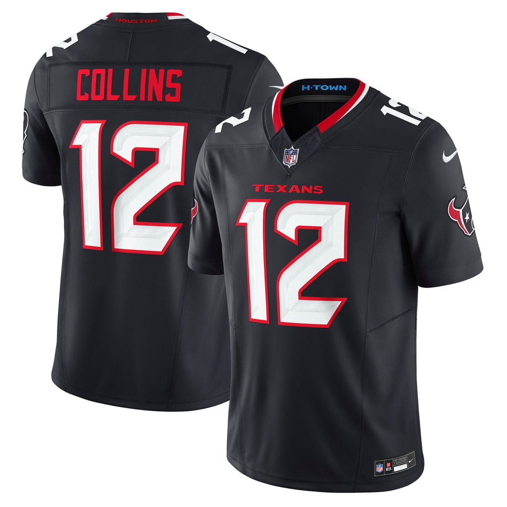 Houston Texans Nico Collins Navy Team Vapor F.U.S.E. Limited Jersey